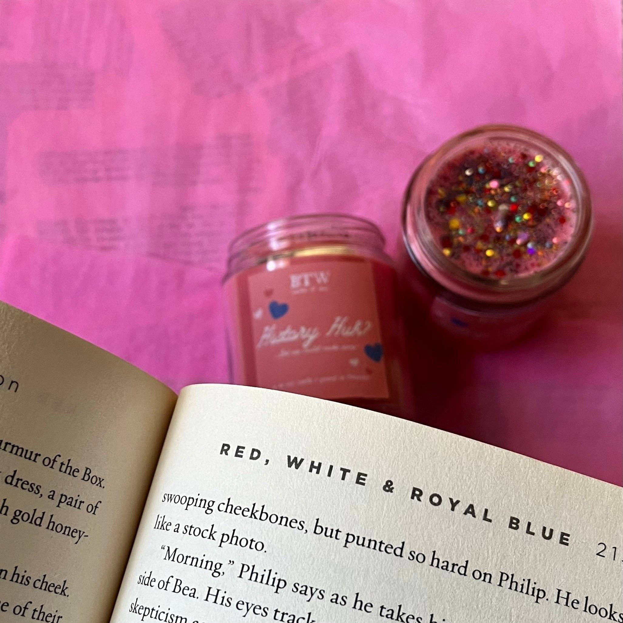 Literally Scents Co. - Wholesale Jar/Filled Candle - History, Huh? | RW&RB | 100% Soy bookish candle2
