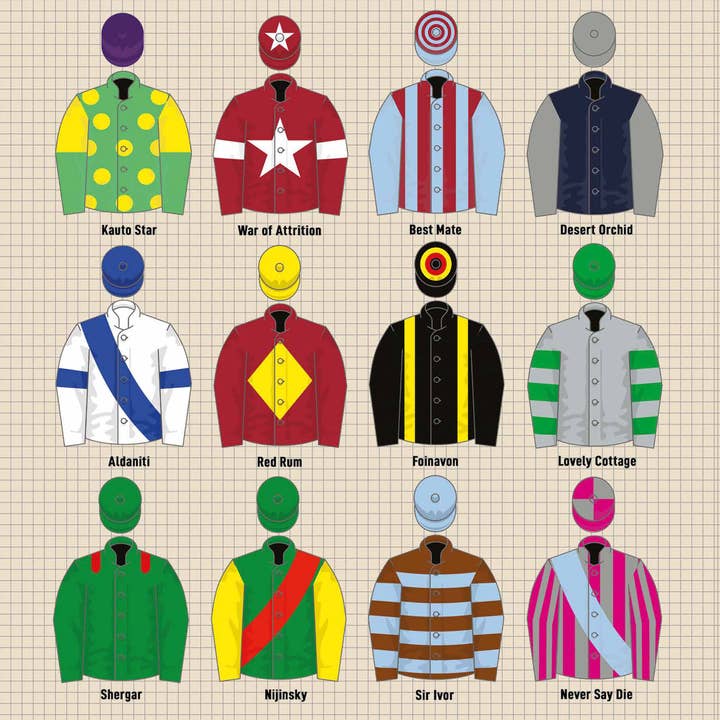 Coach House Partners - Wholesale Everyday Greeting Card - Vintage Jockey Tops Greetings Card - 150x150 Blank1