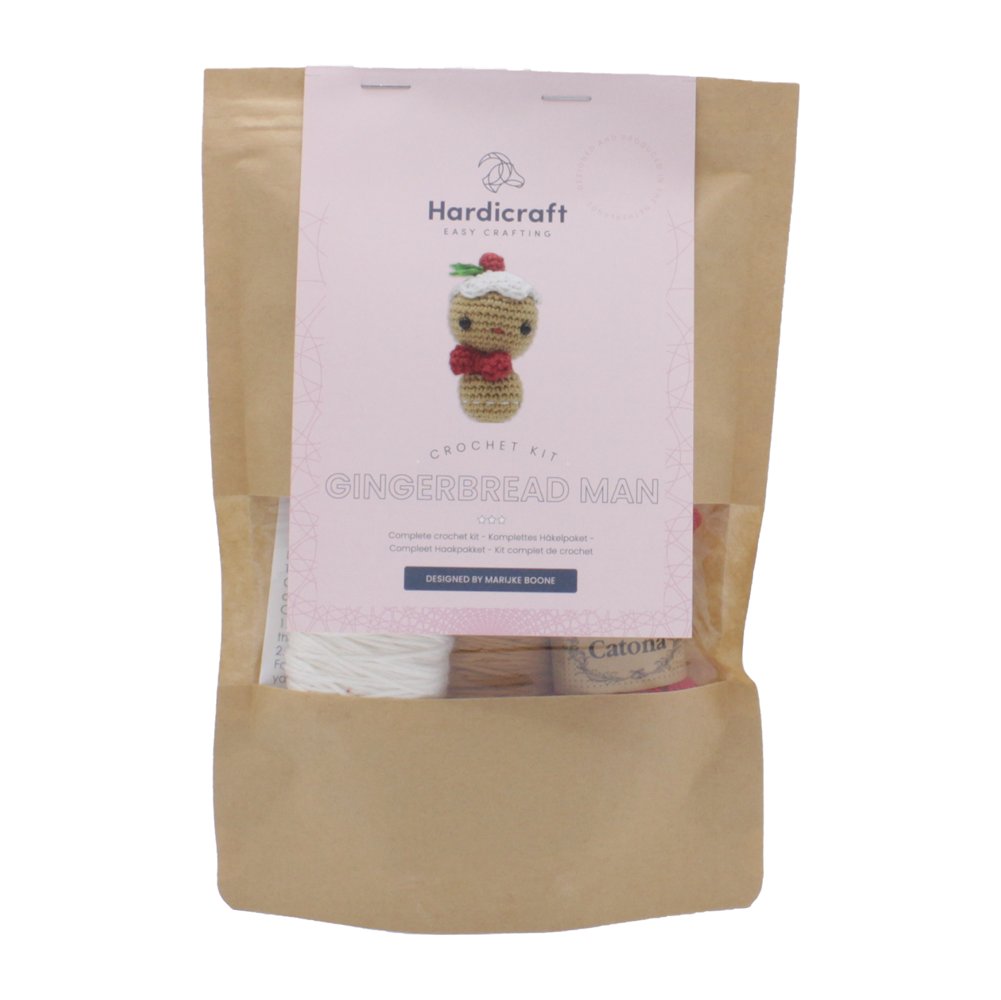 Hardicraft – wholesale DIY-pysselkit – DIY Virkpaket – Mini Pepparkaksgubbe5