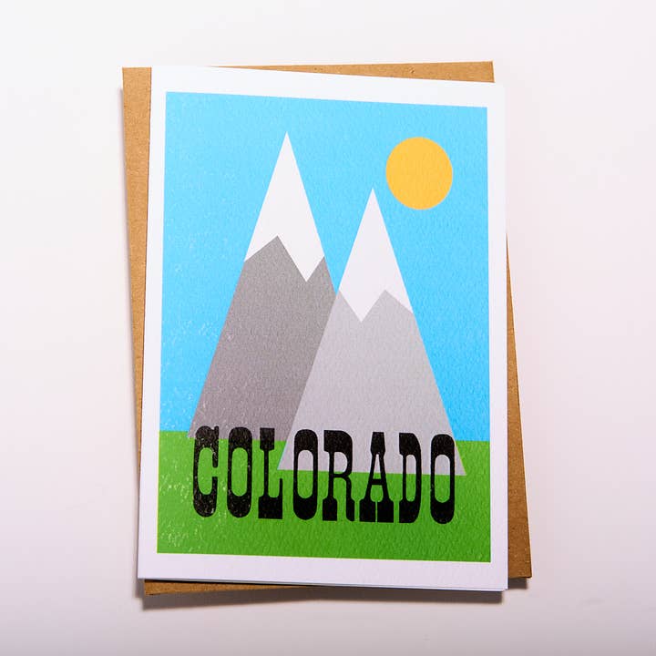 Colorado Mtns Card for wholesale by DoodleGirl Designs