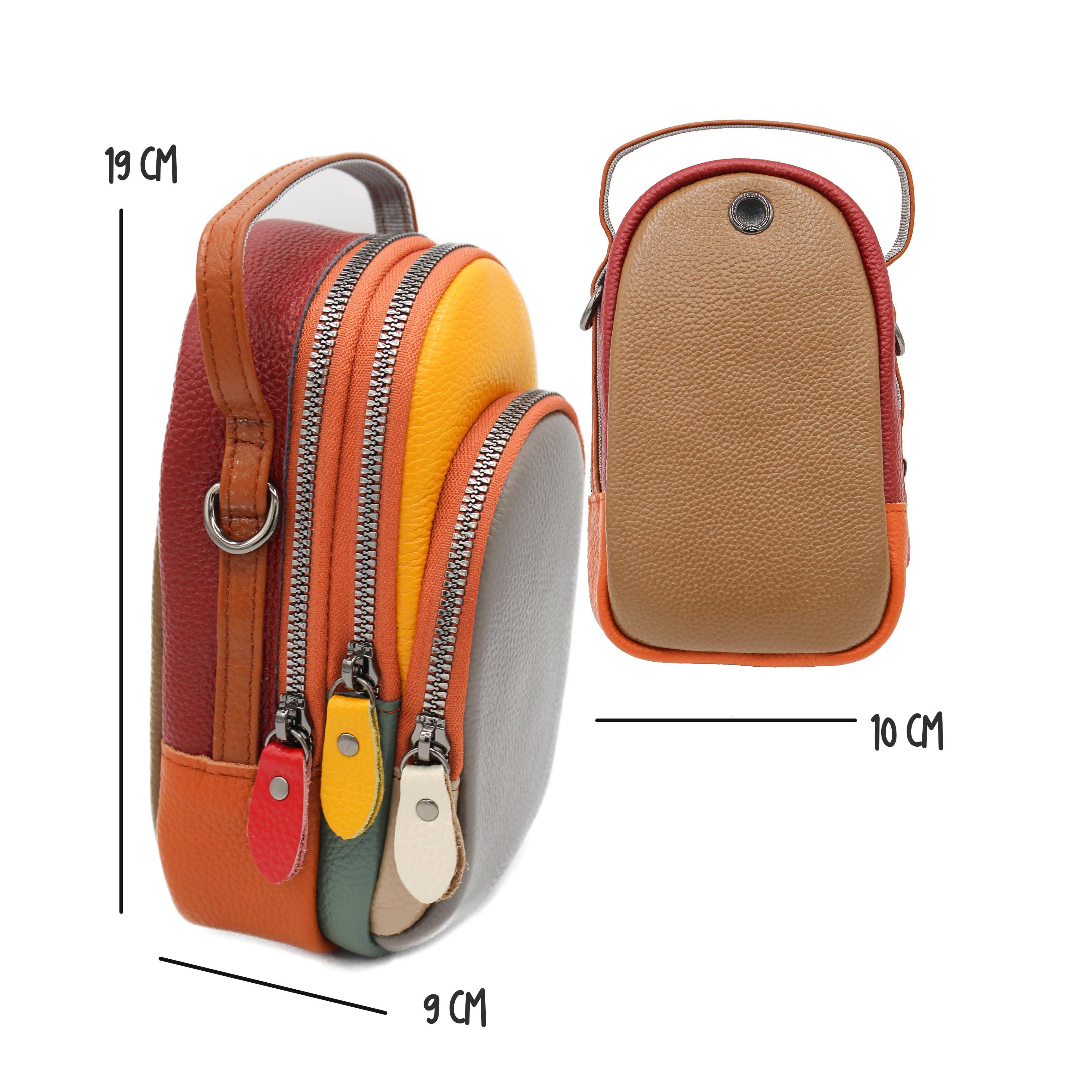 Zerimar 1942 – Engroshandel Rygsæk - Dame – Ægte læder crossbody-taske og rygsæk til kvinder, 19 x 10 x 9 cm11