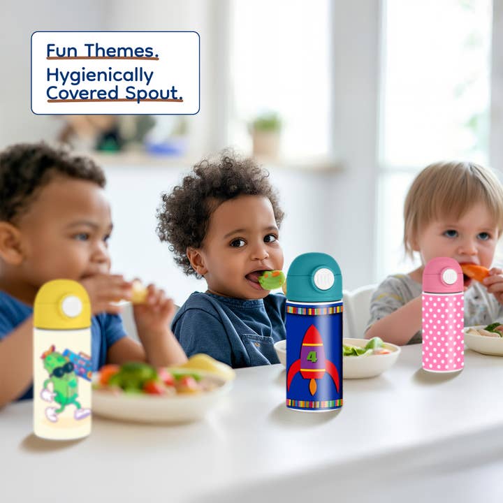 3dRose - Wholesale Water Bottle - 3dRose, Rocket Four, Kids Water Bottle4