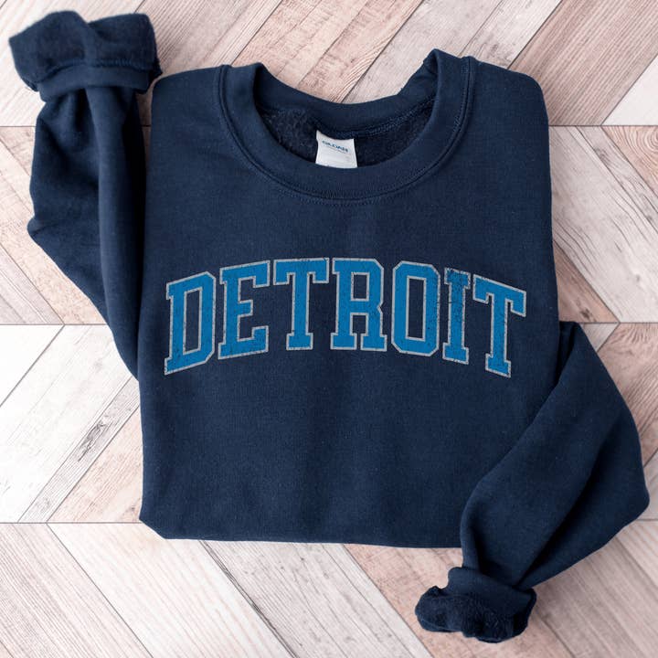 Hello Team Spirit - Wholesale Graphic Sweatshirt - Women's - Detroit Sweatshirt3