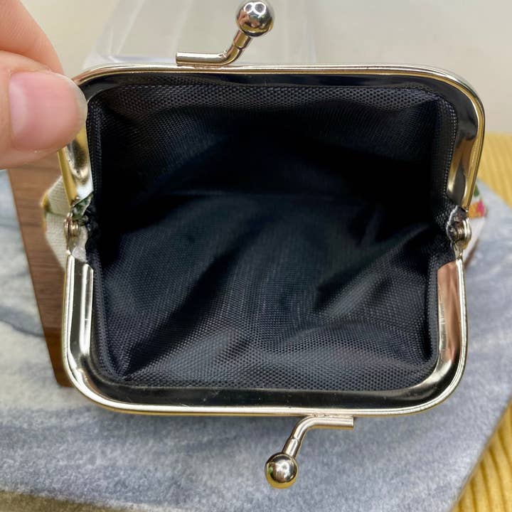 Hive Supply - Wholesale Coin Purse - Women's - Clamshell Coin Purse Wallet (Smaller) - Floral7
