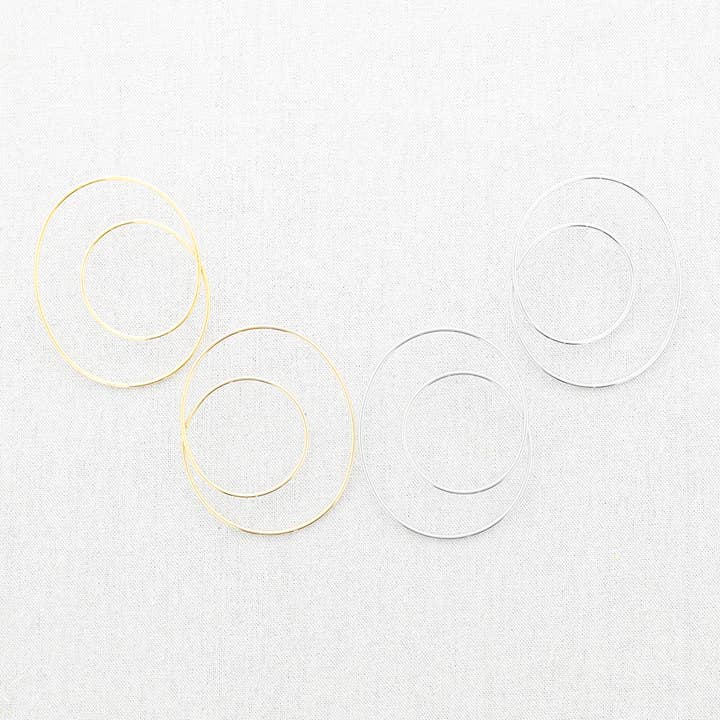 Sonata - Wholesale Hoop Earrings - Irregular Shape Steel Earrings2