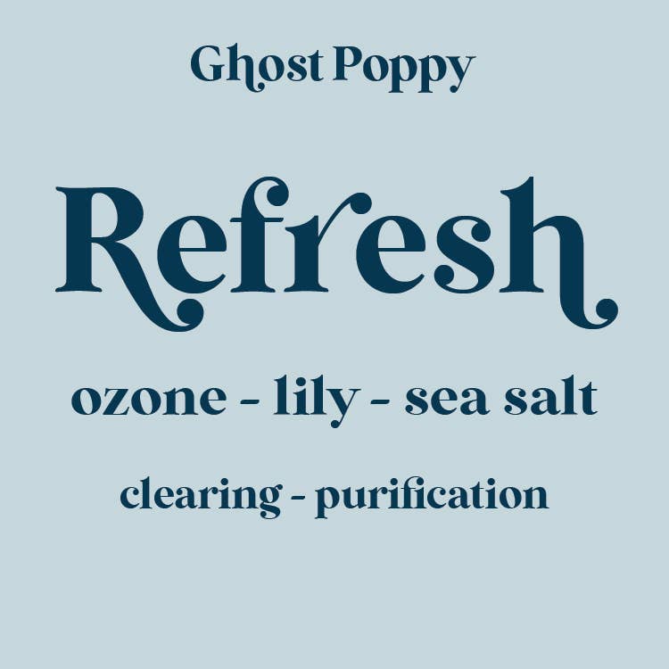 Ghost Poppy - Wholesale Jar/Filled Candle - Refresh Mini Candle4
