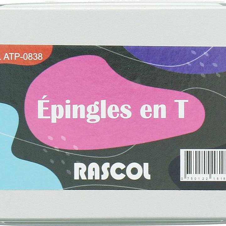 Rascol - Venta al por mayor Material para punto/ganchillo - Caja de 150 alfileres para bloquear el tejido en T