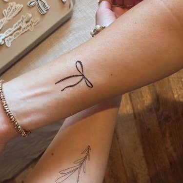 Words for a Season - Wholesale Temporary Tattoo - Bow Temp Tattoo | Skin and Hat Tattoo, Valentines Day1