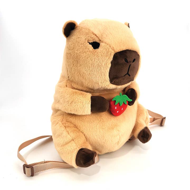 COMECO INC - Wholesale Backpack - Women's - Capybara Furry Plush Backpack