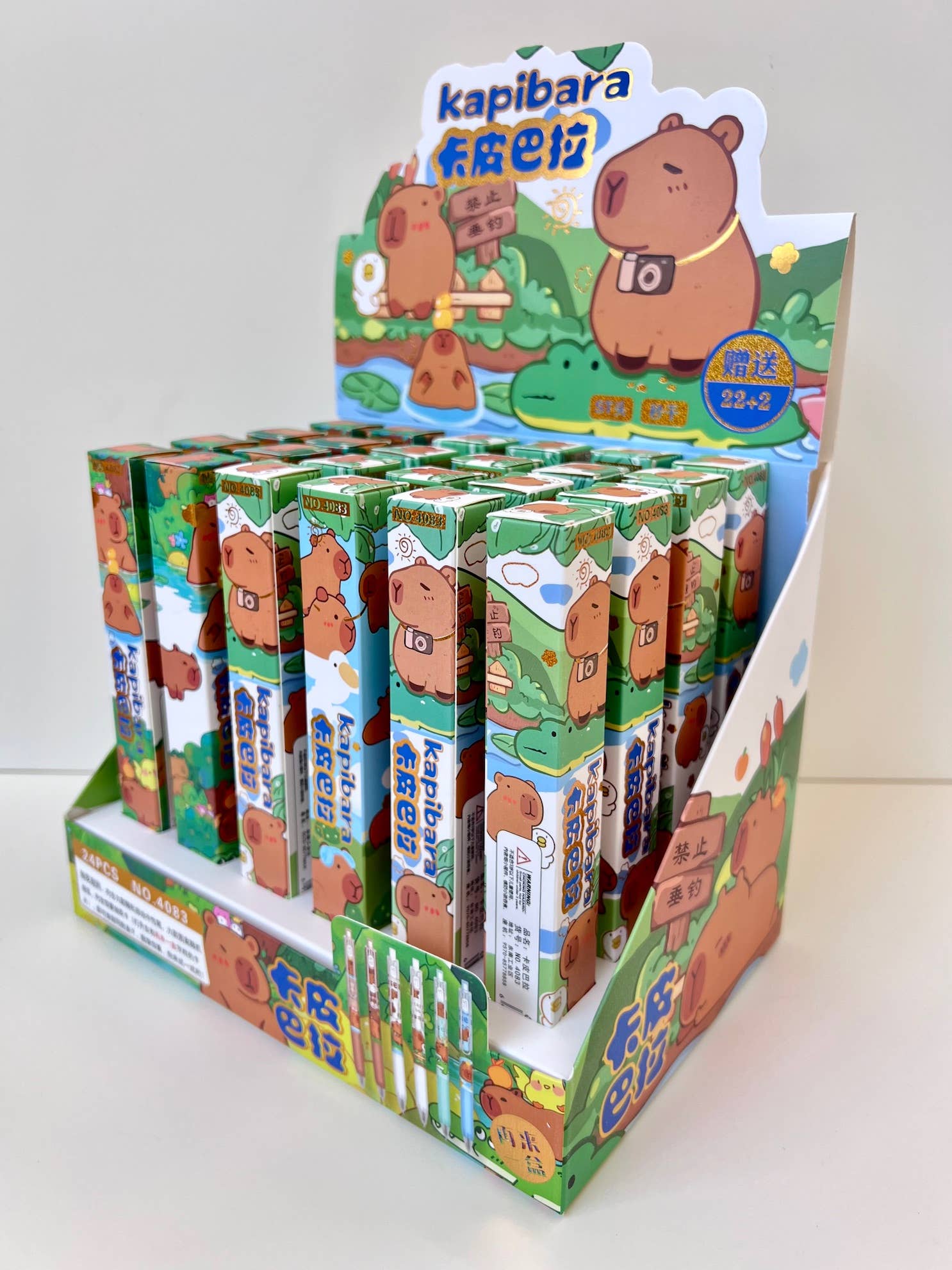 Wholesale 22681 Capybara Blind Box Gel Pen Vol.3 for your store