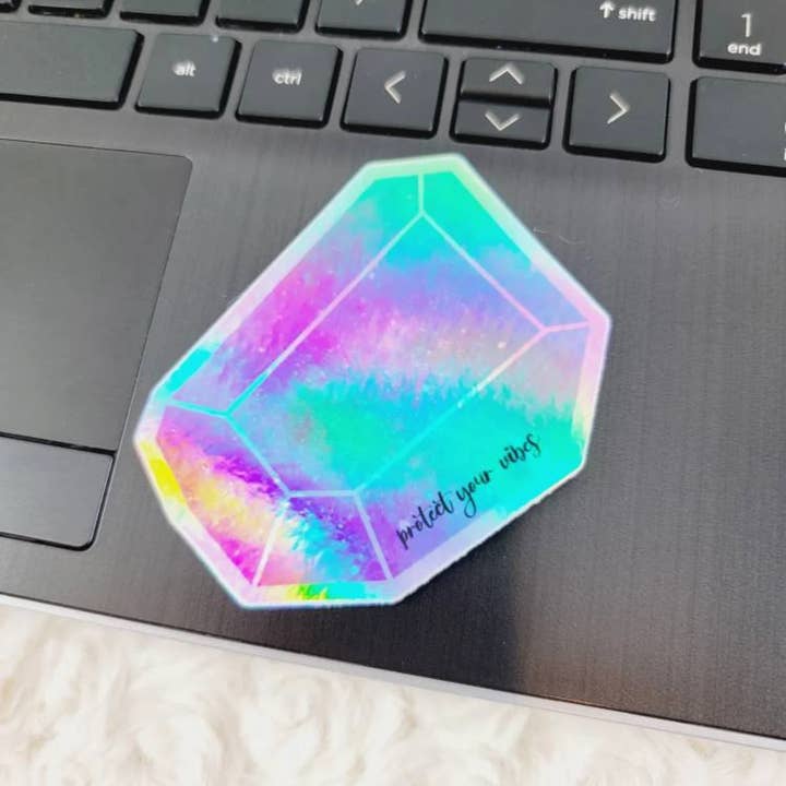 LC Designs - Wholesale Sticker - Holographic Crystal Die Cut Sticker5