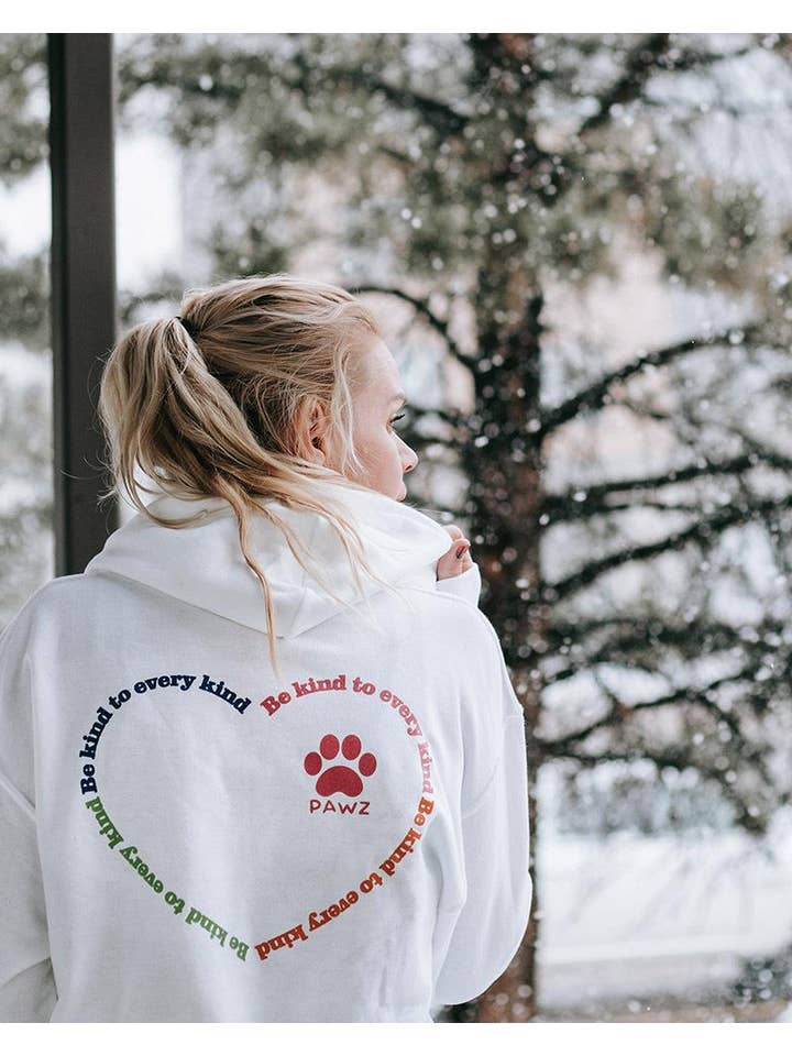PAWZ - Wholesale Hoodie - Women's - Be Kind to Every Kind Open Heart Hoodie4