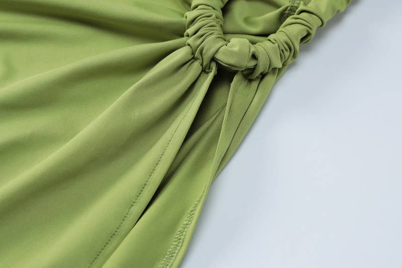 HIDDENBRAND - Wholesale Top & Skirt Set - Women's - New Sexy Backless Top Split Half-body Skirt Set14