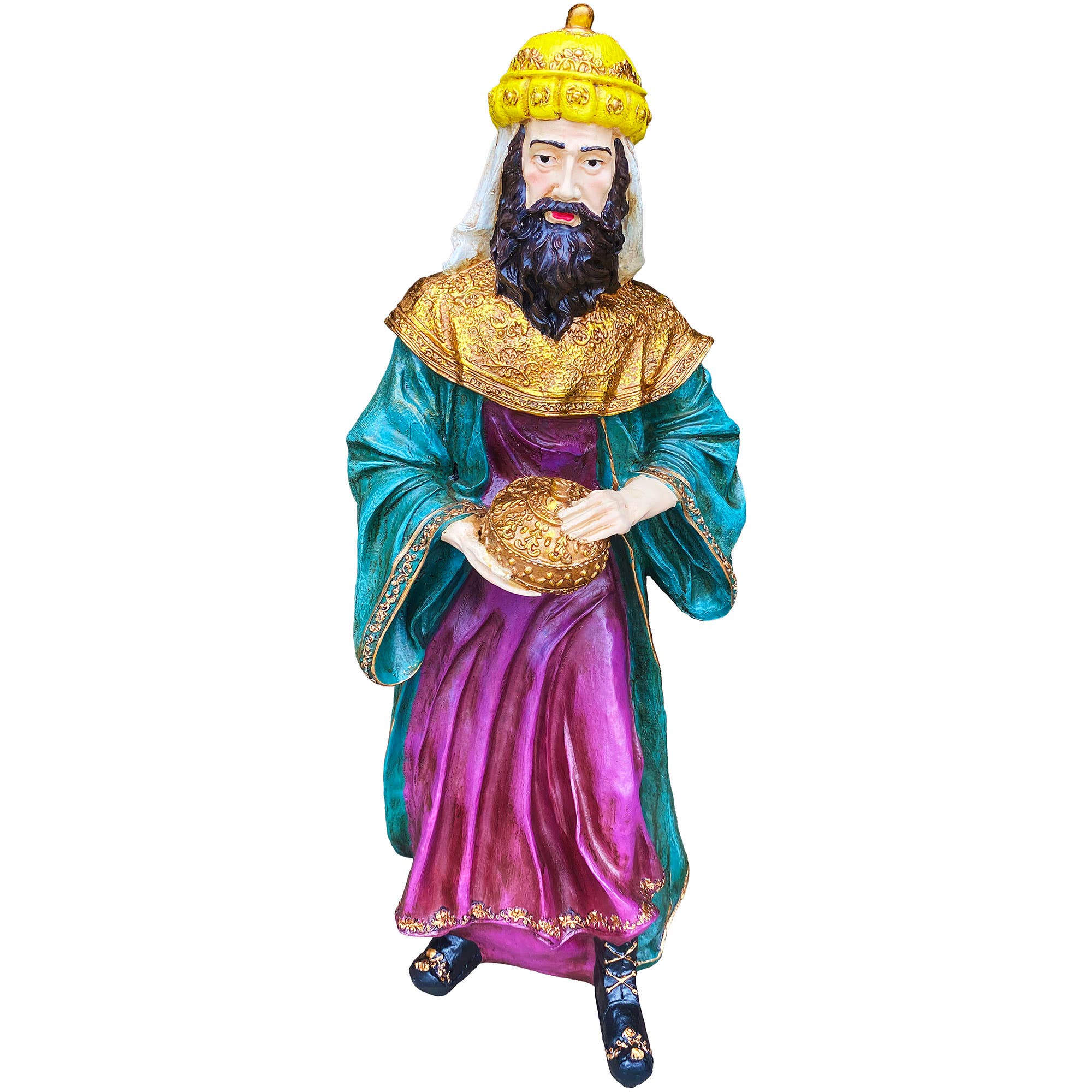 Santa’s Workshop Inc. - Wholesale Nativity Scene Decor - 12 Piece Outdoor Nativity Set with Solid Wood Creche20