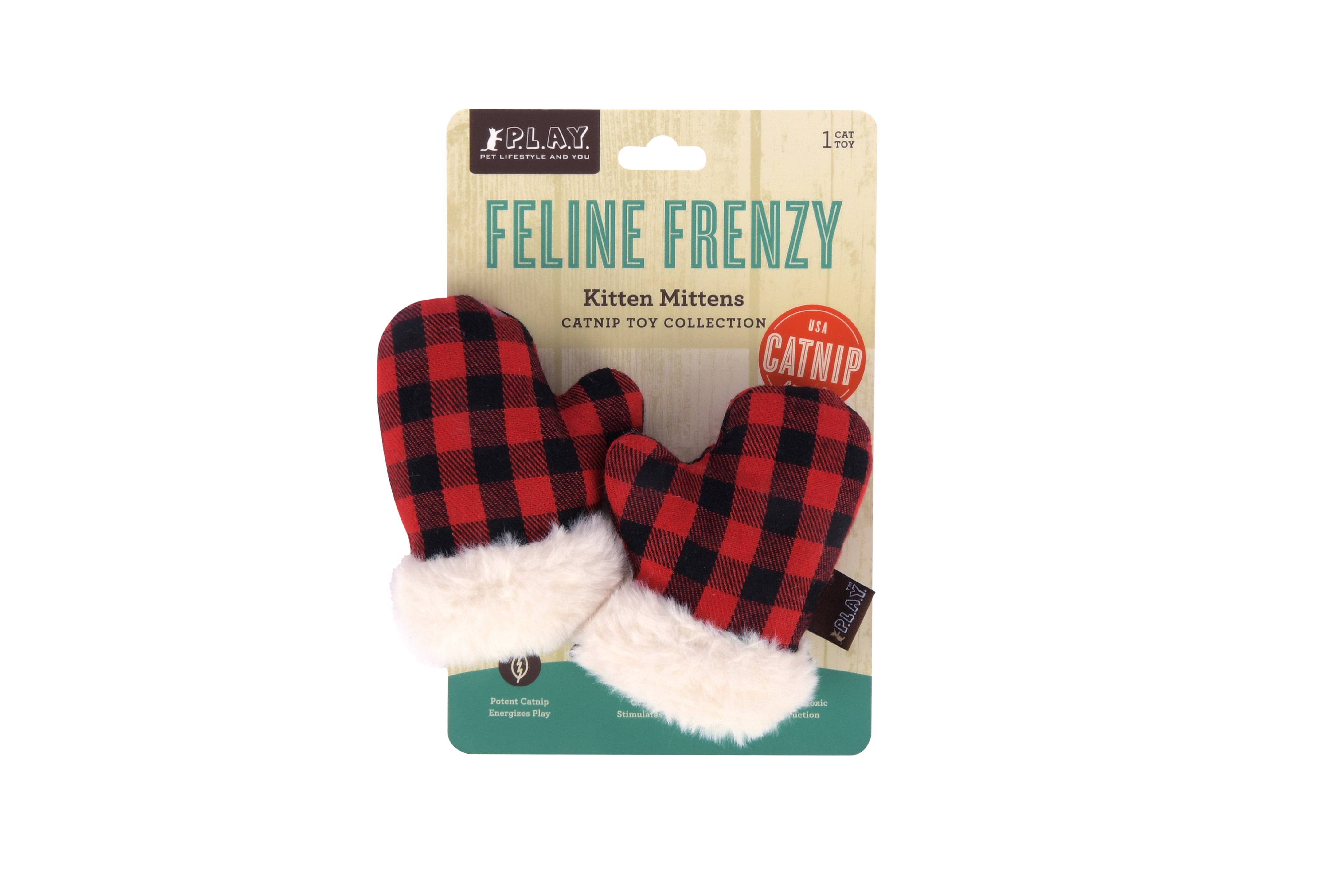 P.L.A.Y. Pet Lifestyle and You - Wholesale Pet Toy - Cat - Feline Frenzy - Kitten Mittens3