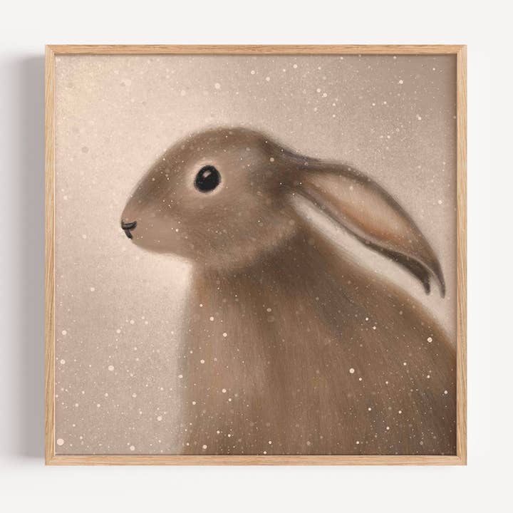 Hare Square Print for wholesale by Jo Couch