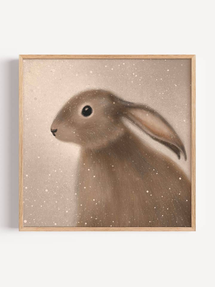 Hare Square Print for wholesale by Jo Couch