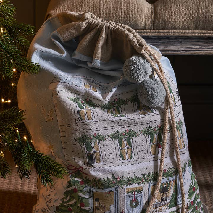 Sophie Allport - Wholesale Gift Sack - Christmas House Sack1
