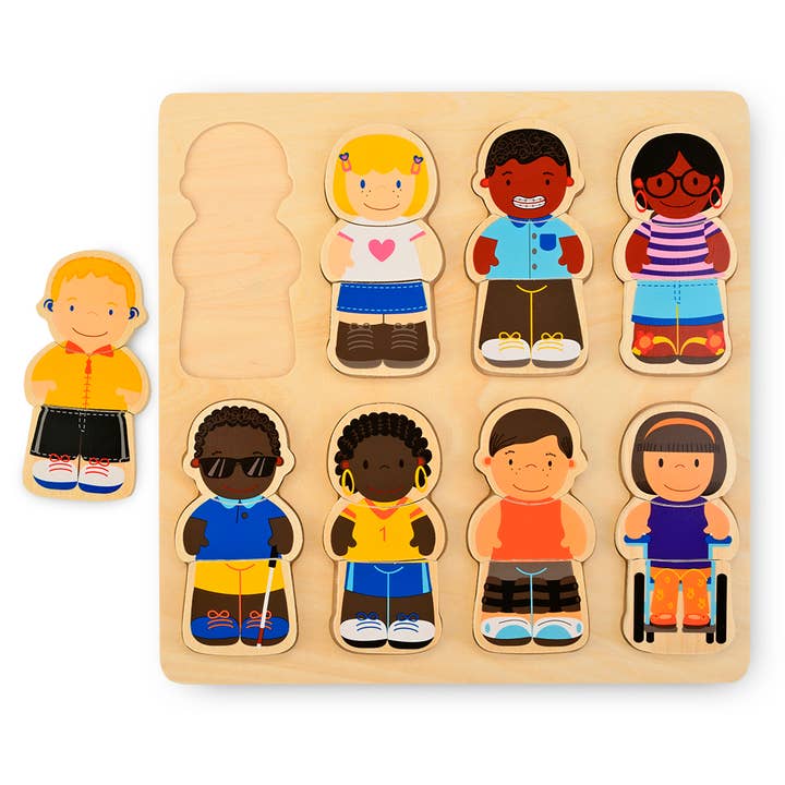 WE ALL BELONG Chunky Wood Puzzle for wholesale by Discovery Toys