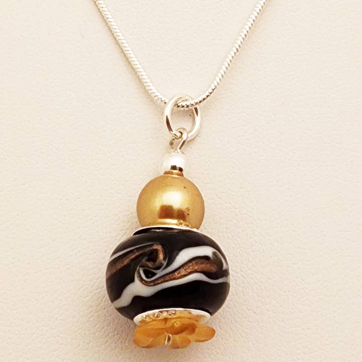 Murano Cloud 9 .925 Sterling Silver Pendant & 18-inch Chain for wholesale by Costello International