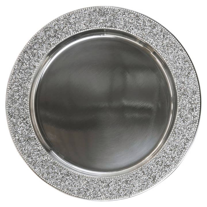 Sparkles Home - Wholesale Charger Plate - Luminous Rhinestone Charger Plate