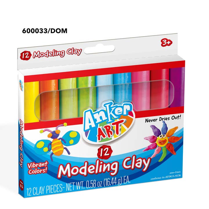 Modeling Clay - 12 Count for wholesale by Anker Play Products