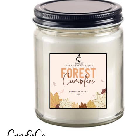 Forest Campfire Marshmallow and Pine Scented Candle for wholesale by The Candy Collections