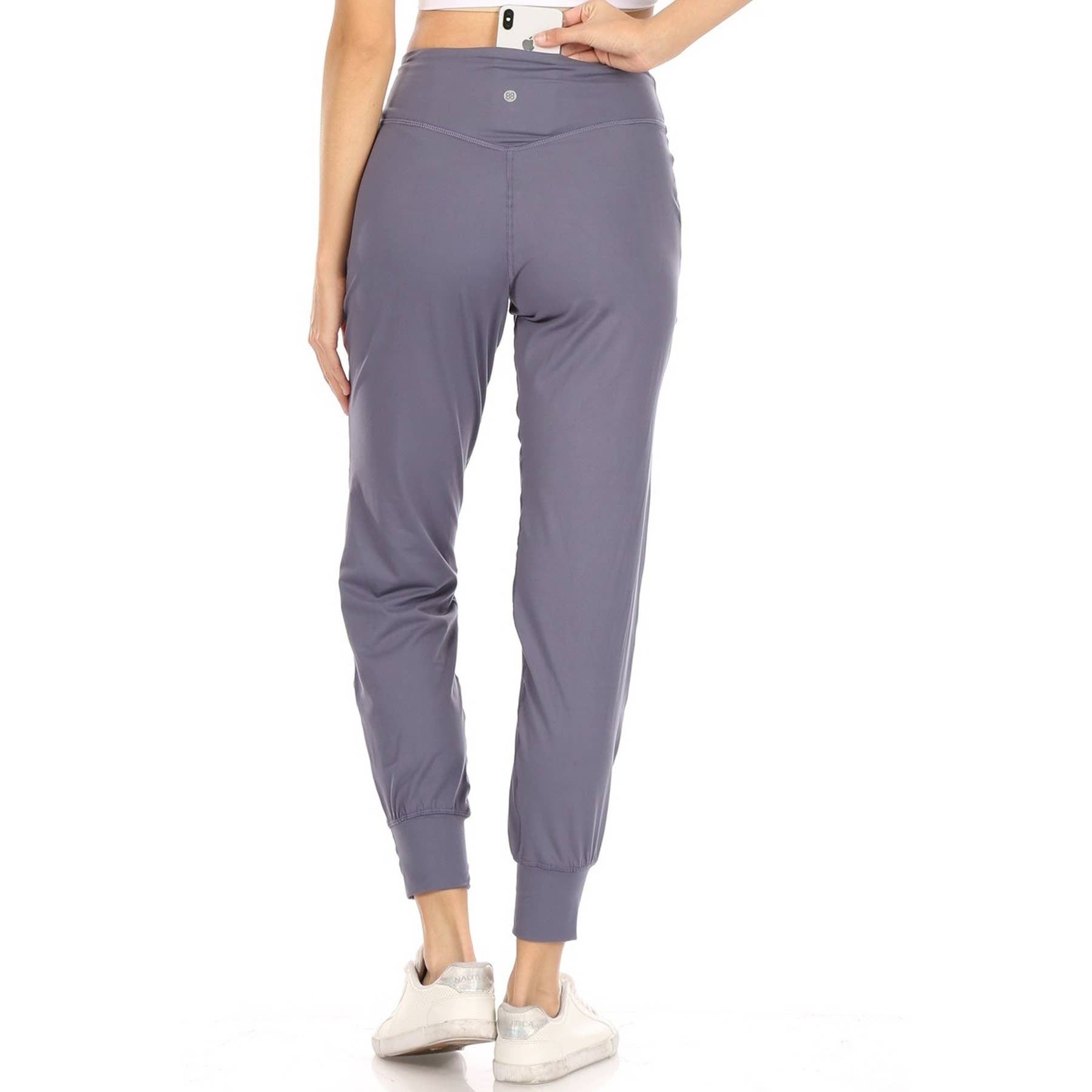 Leggings Depot - Vendita all'ingrosso Pantaloni sportivi/da jogging - Donna - Pantaloni da jogging slim fit con tasca posteriore nascosta8