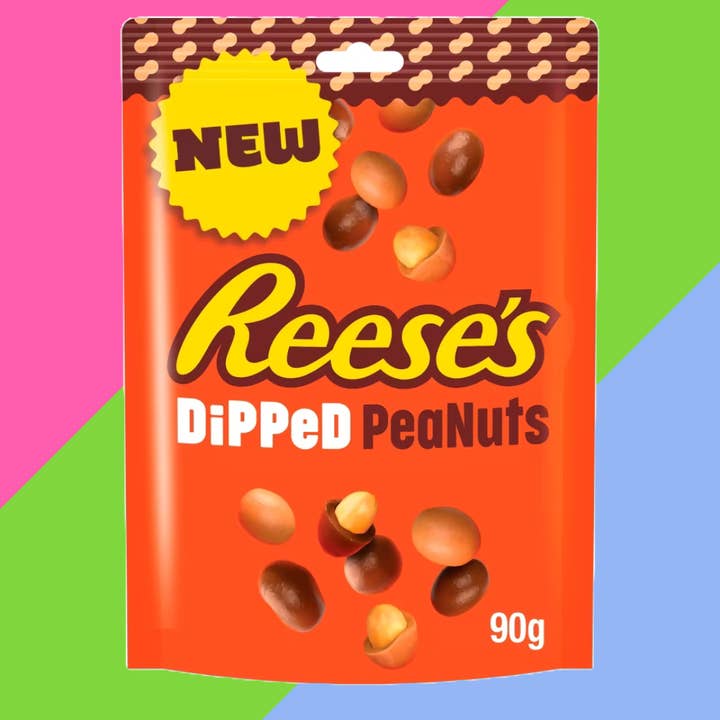 Gaffney's Sweets & Treats Wholesale - Wholesale Chocolate Covered Sweets - Reese's Dipped Peanuts Pouch 10x90g £1.35 PMP
