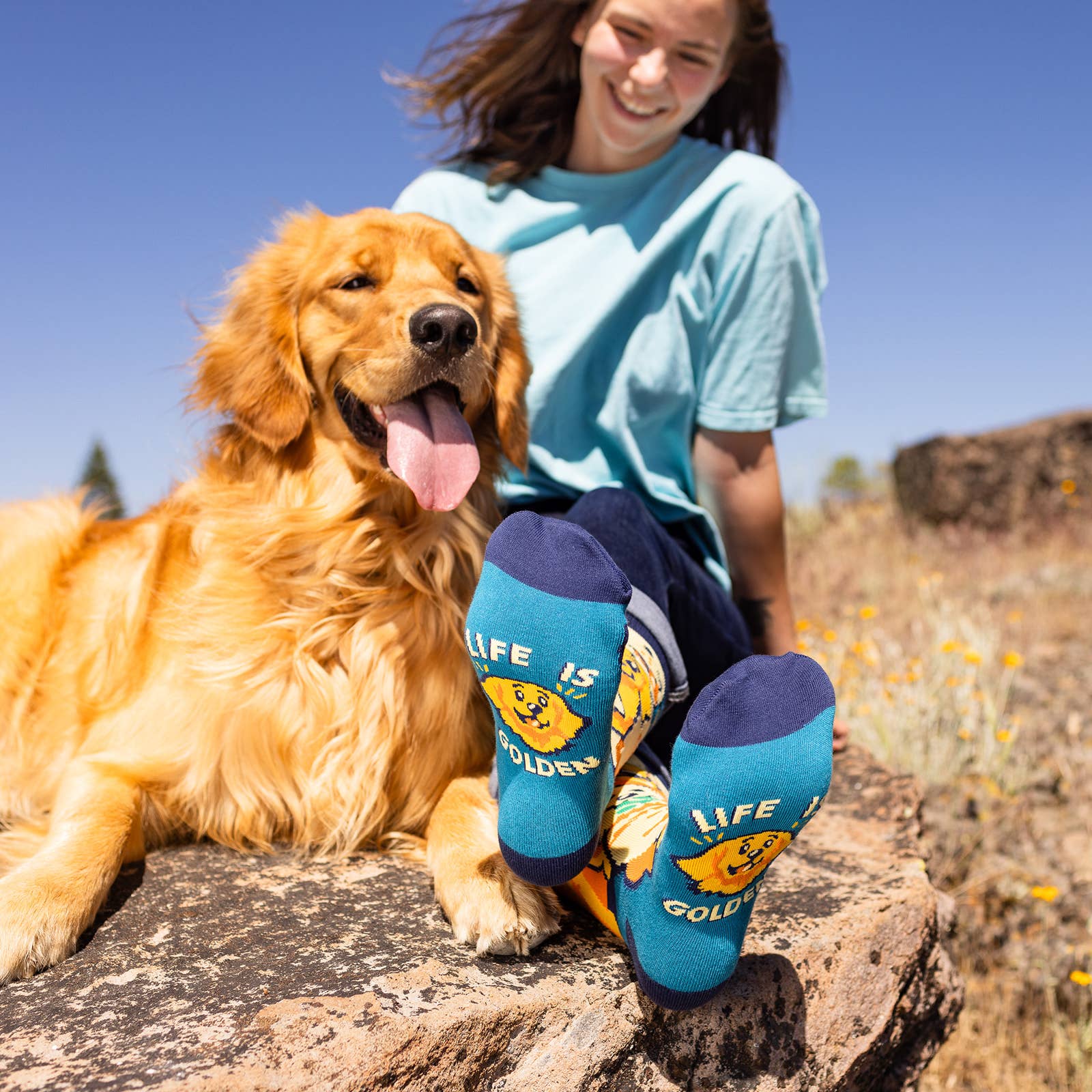Lavley - Wholesale Socks - Unisex - Life Is Golden (Golden Retriever) Socks6