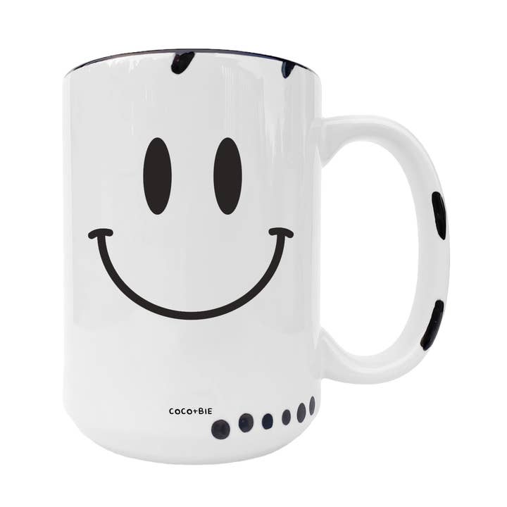 Smiley Face Mug - Happiness, Happy Mug, Positive Vibes, Cute and other Purchase Wholesale smiley face mugs. Free Returns & Net 60 Terms on Faire trending on Faire.