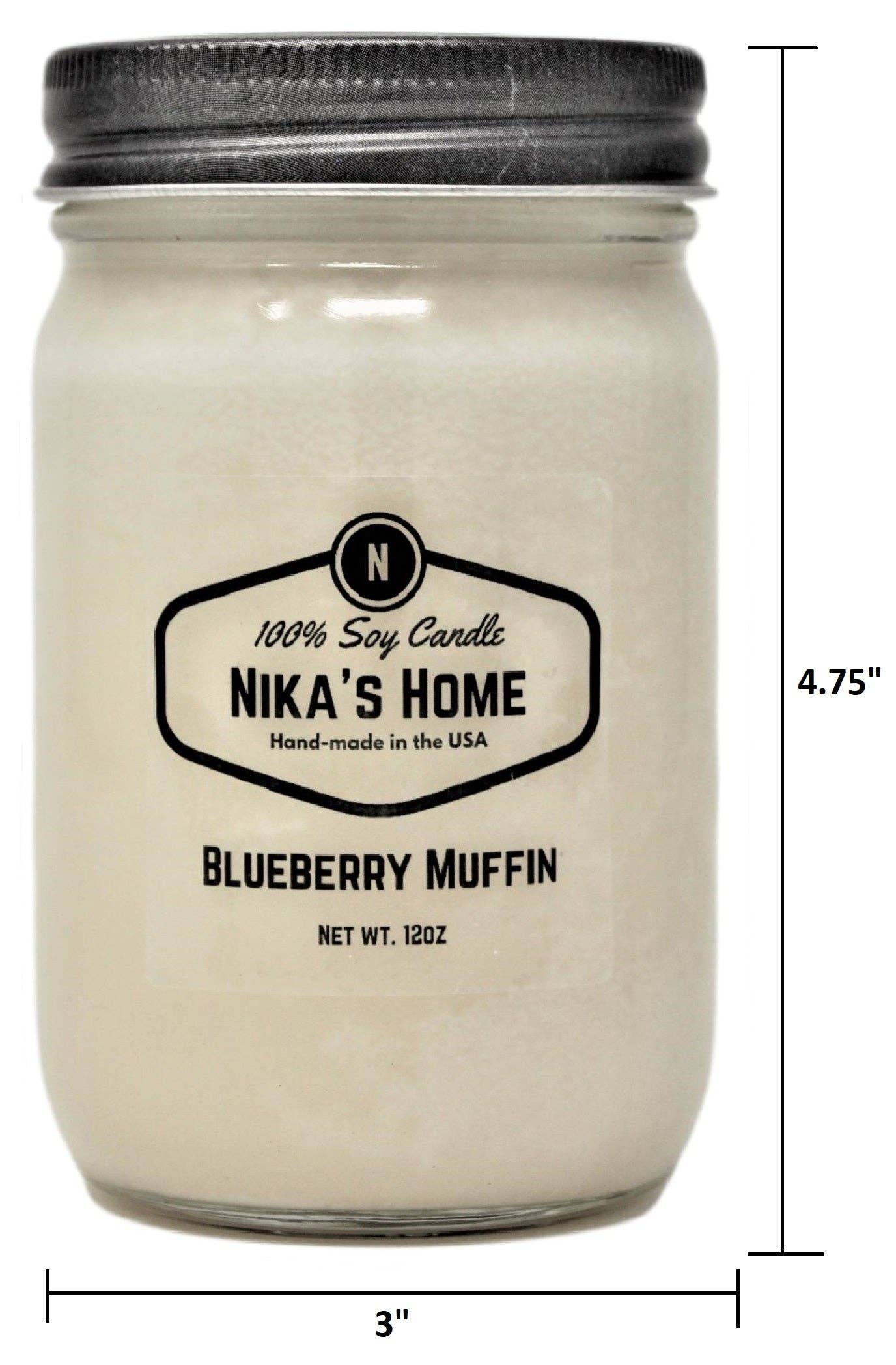 Nika's Home - Venta al por mayor Velas en tarros - Muffin de arándanos1