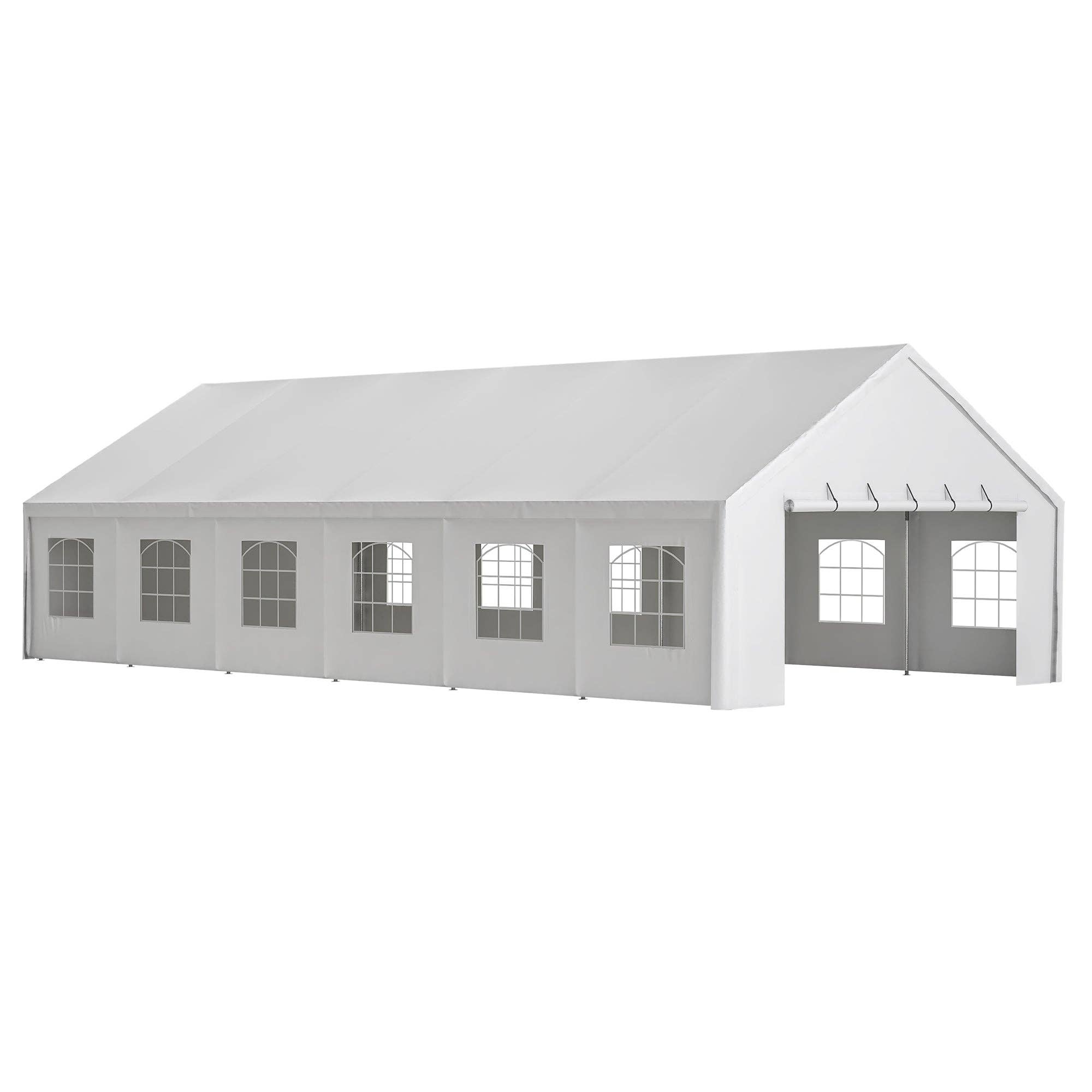 39F Inc. - Vente Tente - Tente de fête robuste 20x40FT avec sacs et parois latérales8