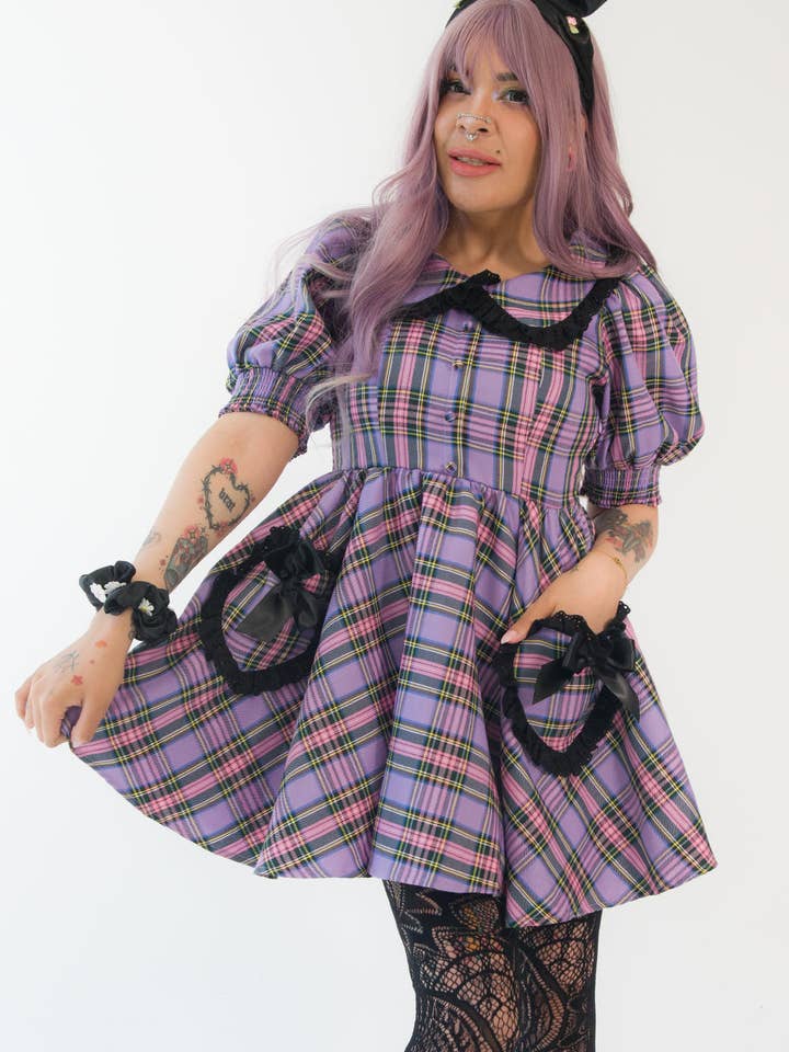 Lavendelternet Gumdrop-kjole for engroshandel hos Miss Candyholic