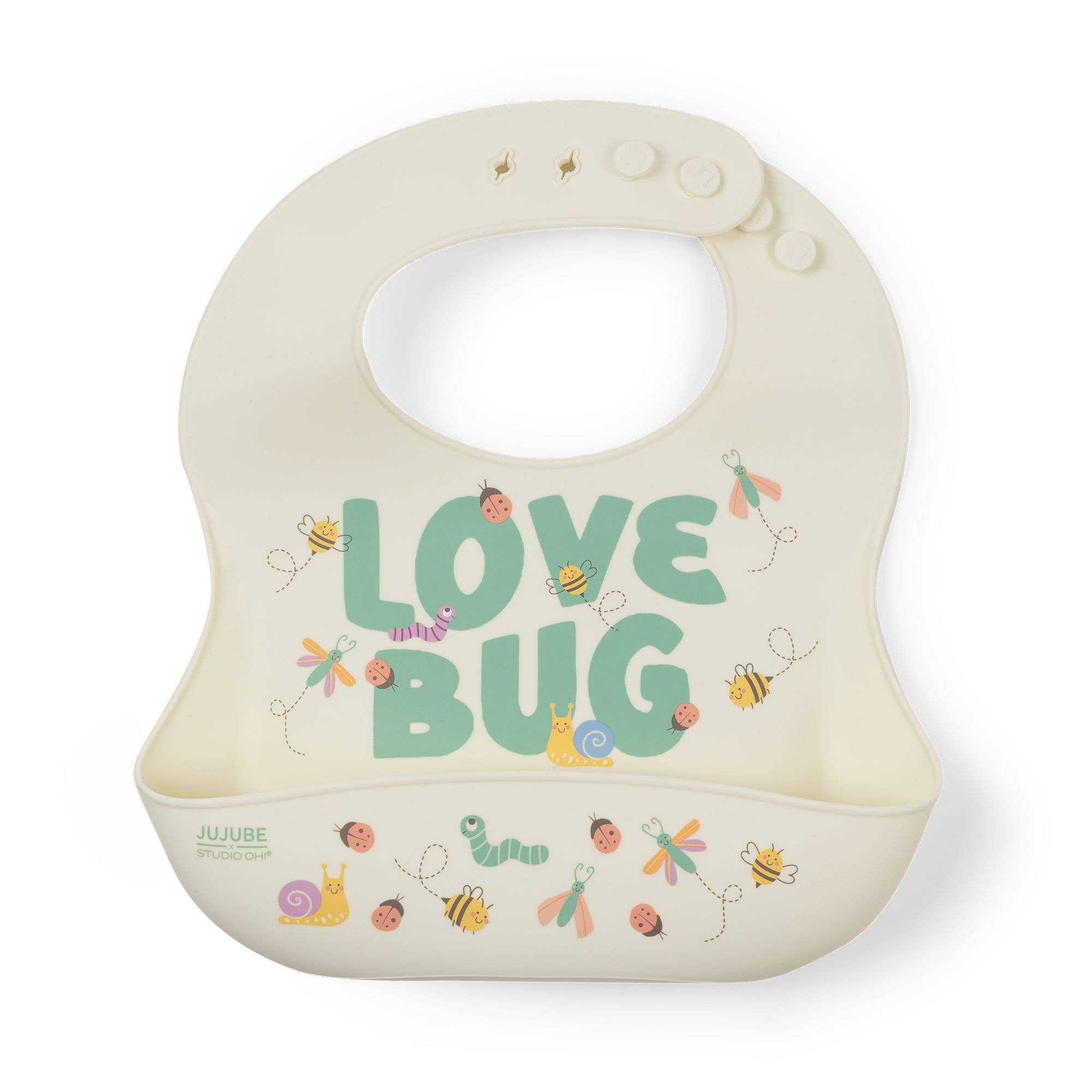 JuJuBe - Wholesale Bib - Baby - Silicone Bib Love Bug1