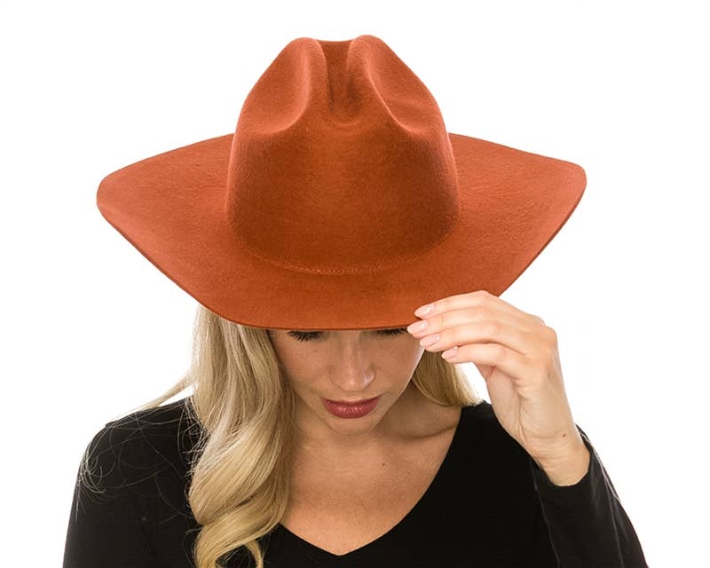 DNMC - Wholesale Cowboy Hat - Women's - Premium Australian Wool Cattleman Cowboy Hat-Fashion Colors4