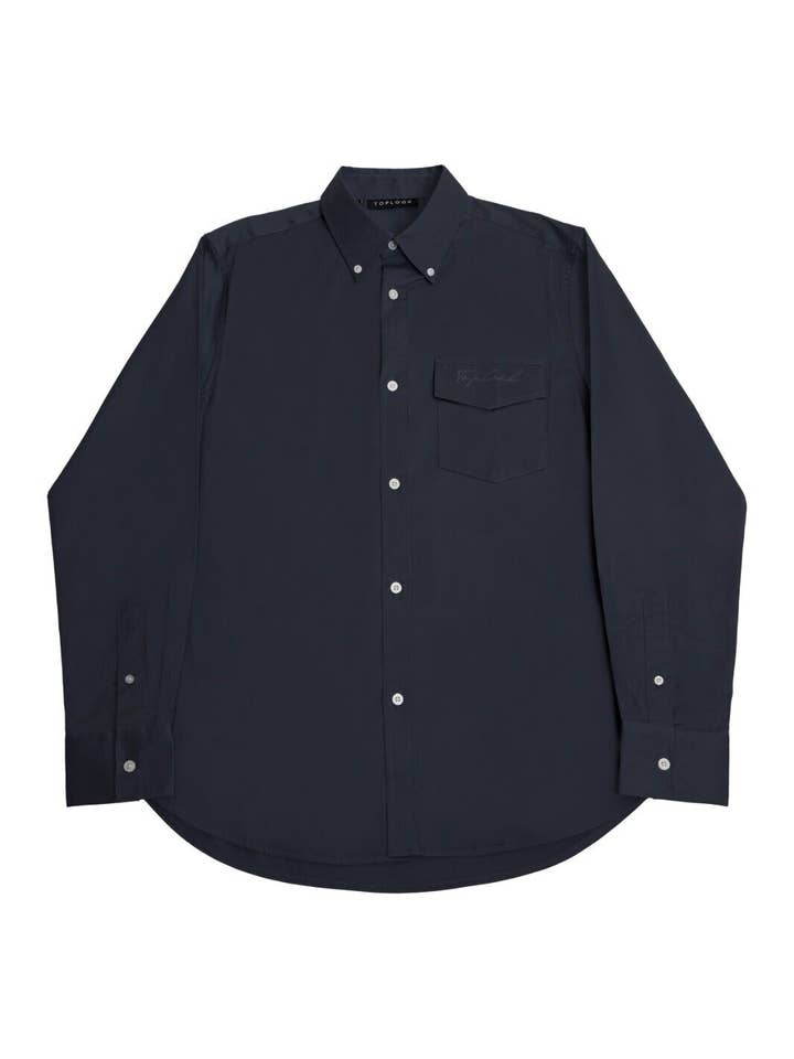 Formeel overhemd met lange mouwen voor heren met normale pasvorm - Ombre Blue voor wholesale door TOPLOOK LONDON