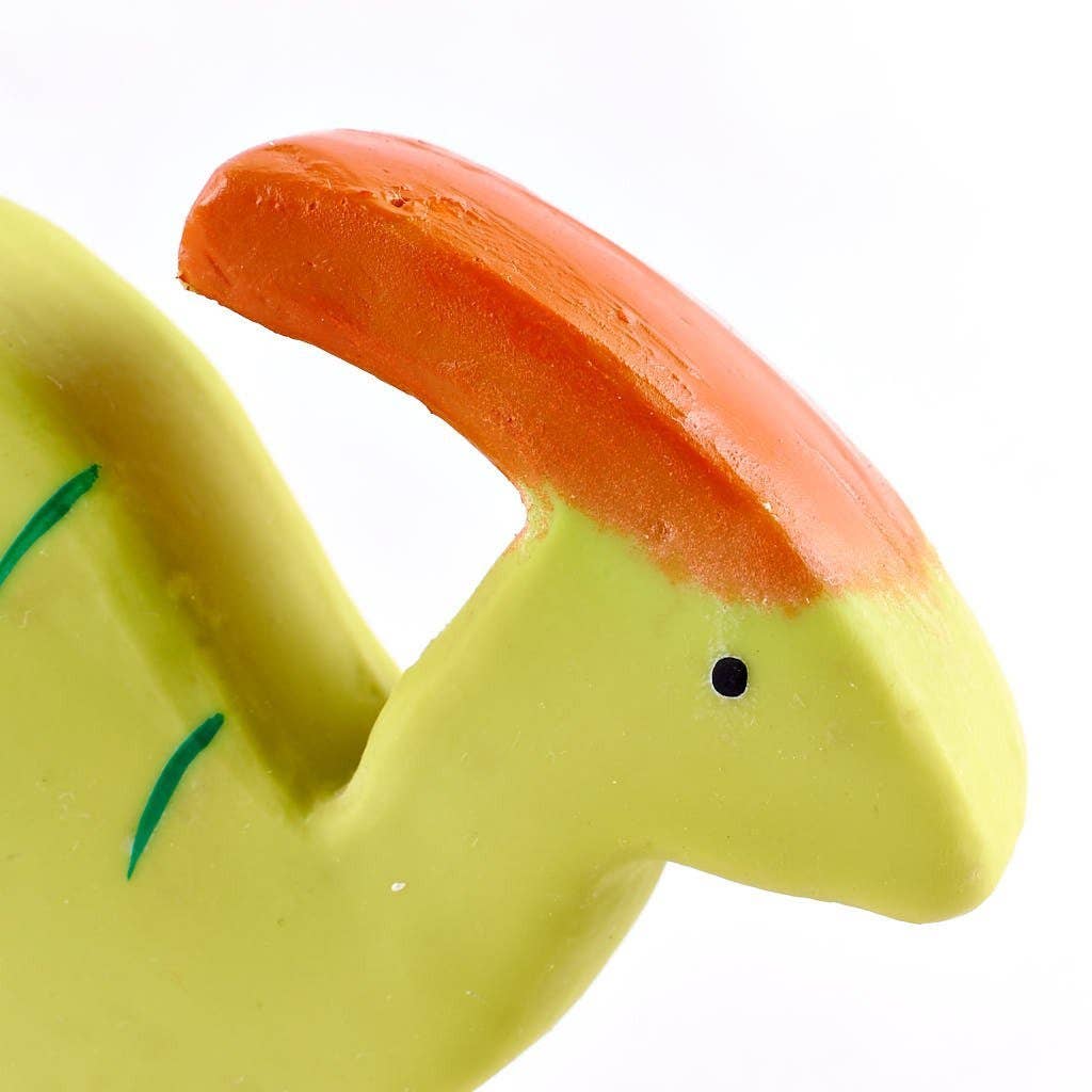 Tikiri Toys LLC - Wholesale Classic Toy - Kids - Baby Parasaurolophus (Para) Natural Organic Rubber Toy3