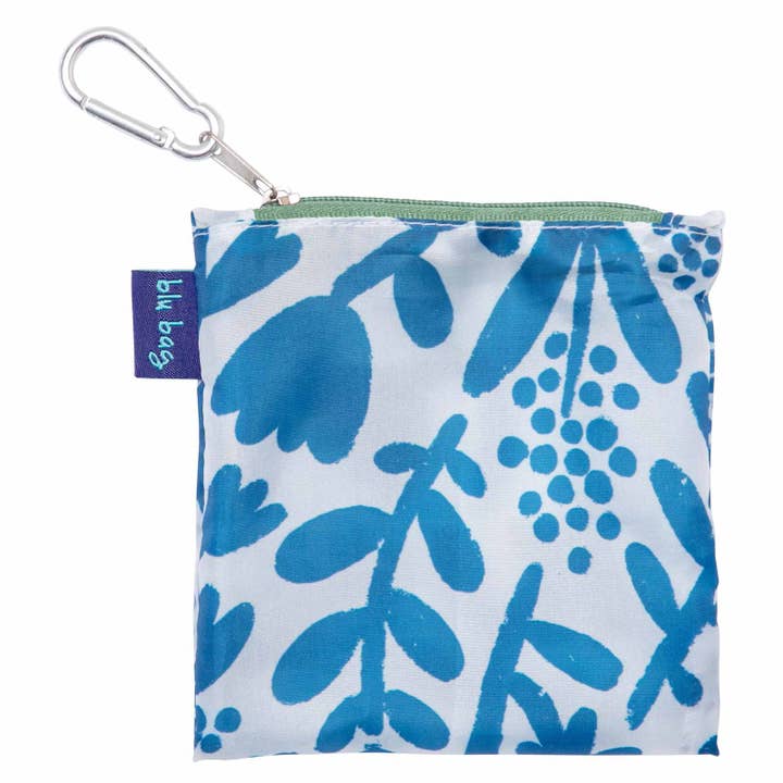 rockflowerpaper - Wholesale Grocery/Shopping Bag - BOTANICAL blu Bag Reusable Shopper Tote