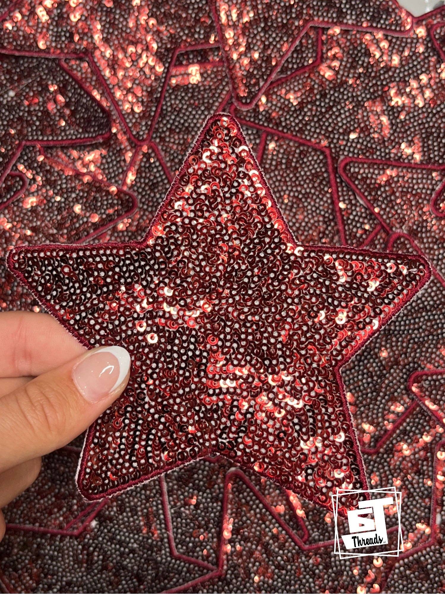 6j Threads LLC - Wholesale Patch - Sequin Stars….Patches only5