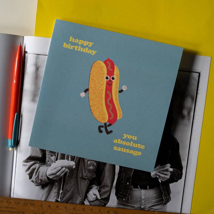 Betiobca – wholesale Birthday card – Funny Birthday Card – You Absolute Sausage1