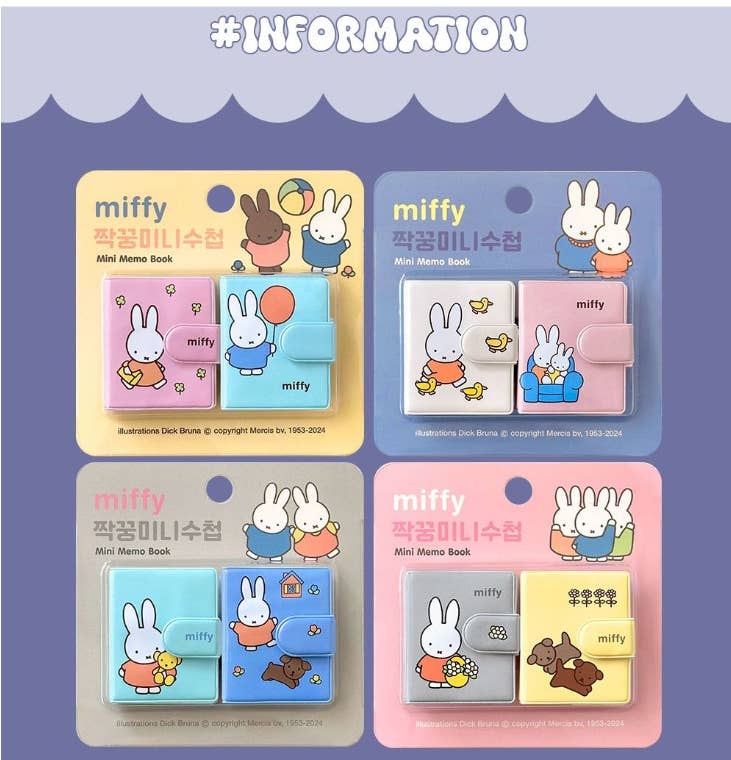 K-Wonderland - Wholesale Notebook - Miffy Mini Memo Notebook6