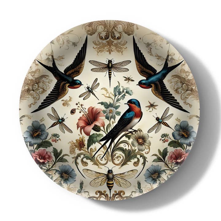 Birds and Bees Mini Tray | Wooden Serving Tray | Gift Tray for wholesale by Maure Luxury Gifts