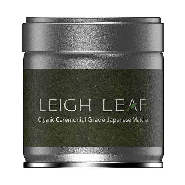 Premium Organic Ceremonial Grade Matcha - 30g Tin for wholesale by Leigh Leaf