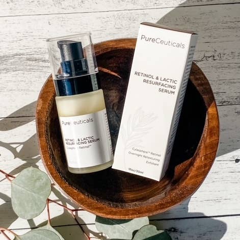 PureCeuticals Skin Care - Wholesale Facial Serum/Concentrate - Retinol & Lactic Resurfacing Treatment