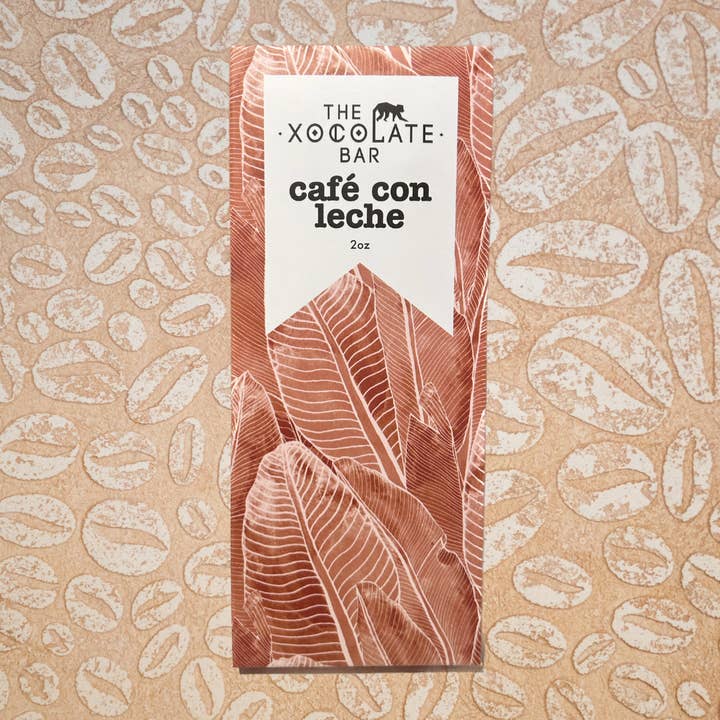 The Xocolate Bar - Wholesale Chocolate Bar - Cafe con Leche Bar - Organic Fair Trade Milk Chocolate