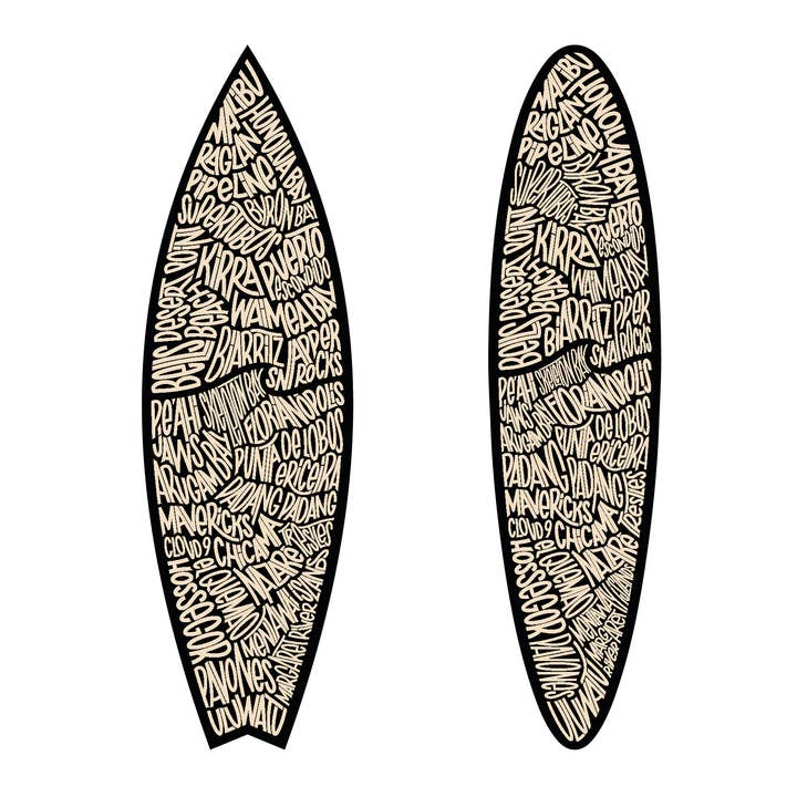 Les Petits Plans - Wholesale Wall Accent - Surfboard - The 30 Most Beautiful Surf Spots6