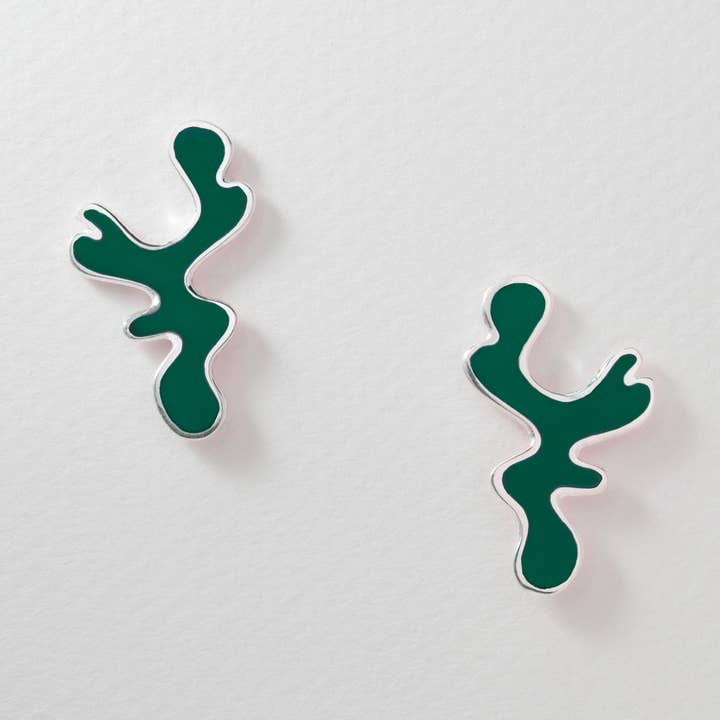 Matisse gröna örhängen för wholesale av Paula Bolton Jewelry