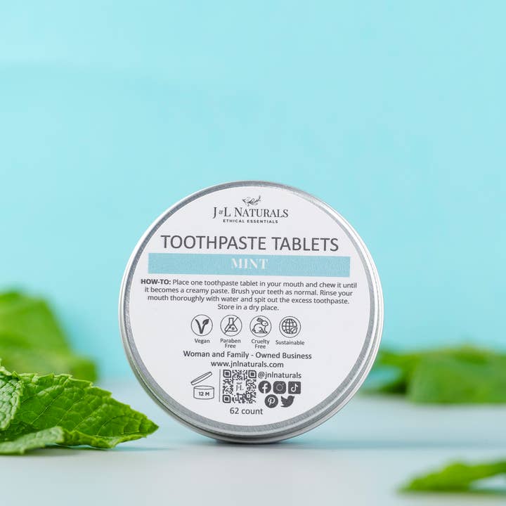 J&L Naturals - Wholesale Toothpaste - Toothpaste Tablets