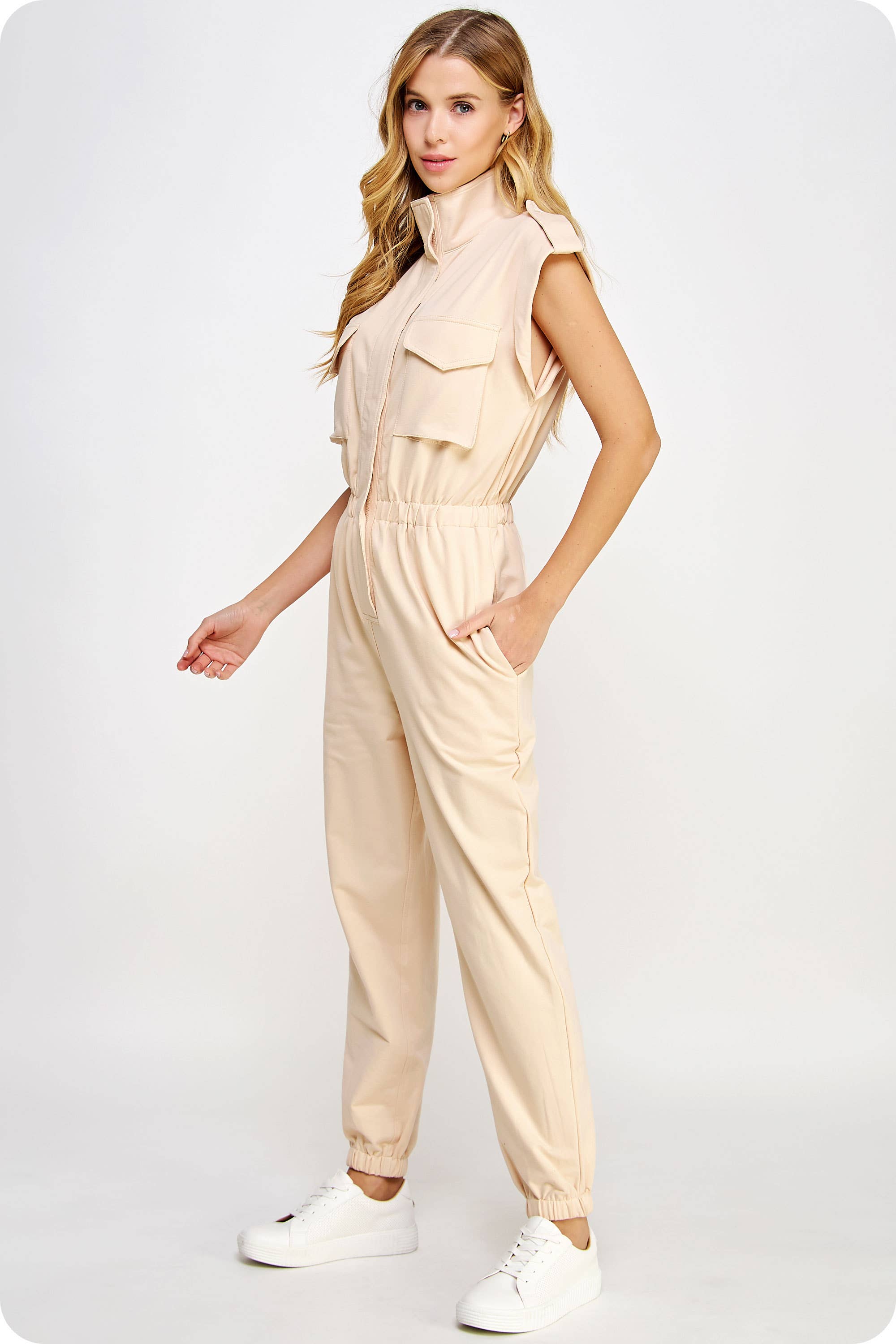 Strut & Bolt - Venta al por mayor Peto - Mujer - Mono tipo jogger sin mangas con cuello alto45